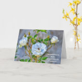 Drie Witte Rozen Kunst Bijbelverzen Gedachten Kaart (Gele Bloem)