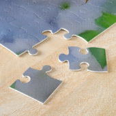 Drie Witte Rozen Roos Tuin Kunst Puzzel (Zijkant)