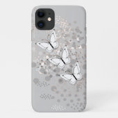Drie Witte Vlinders Case-Mate iPhone Case (Achterkant)