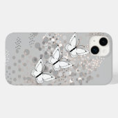 Drie witte vlinders Case-Mate iPhone case (Achterkant (horizontaal))