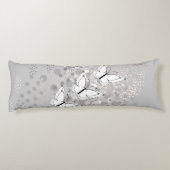 Drie witte vlinders lichaamskussen (Achterkant)