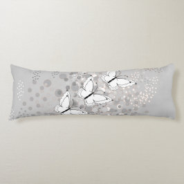 Drie witte vlinders lichaamskussen