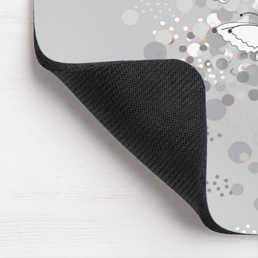 Drie witte vlinders muismat (Hoek)