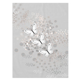Drie witte vlinders tafelkleed