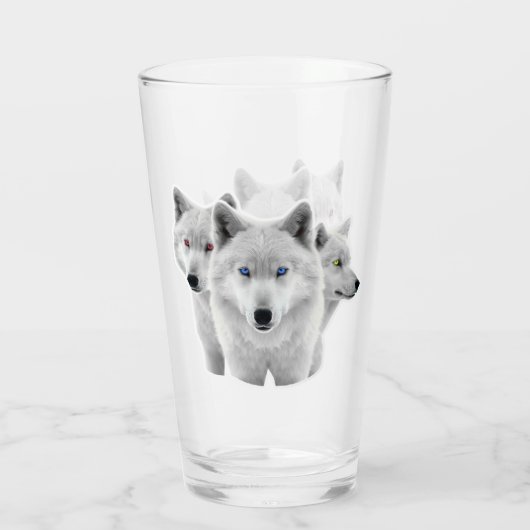 Drie witte wolven glas (Achterkant)