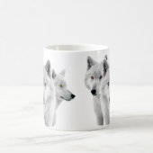 Drie witte wolven koffiemok (Center)