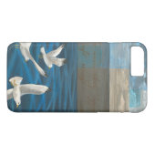 Drie witte zeegarren die over het water vliegen Case-Mate iPhone case (Achterkant (Horizontaal))