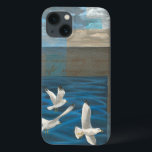Drie witte zeegarren die over het water vliegen Case-Mate iPhone case<br><div class="desc">Moet je weg? Doe het door dit schilderij te kiezen van kunstenaar Tara Friel die drie zeemijlen vertegenwoordigt die over het water vliegen. Het zicht op de golven van de oceaan en de levendige kleuren maken dit ontwerp zeer realistisch.</div>