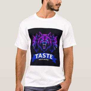 Drie Wolf Design dat Kracht Benadrukt T-shirt