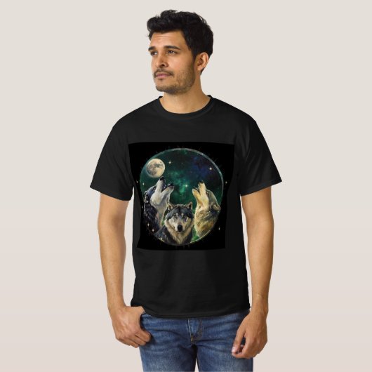 Drie Wolf Moon T-shirt 2024 (Voorkant volledig)