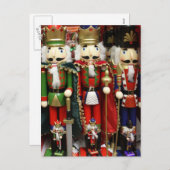Drie wolkenkrakers - Nutkraker Soldaten Feestdagenkaart (Voorkant / Achterkant)