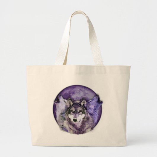 Drie Wolven Grote Tote Bag (Voorkant)