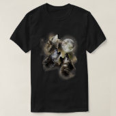 Drie Wolven Howl bij de Tanktop van de Moon Wolf L (Design voorkant)