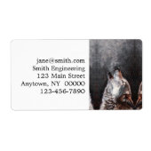 Drie Wolven Howling Etiket (Voorkant)