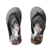 Drie Wolven Howling Kinder Teenslippers (Voetbed)