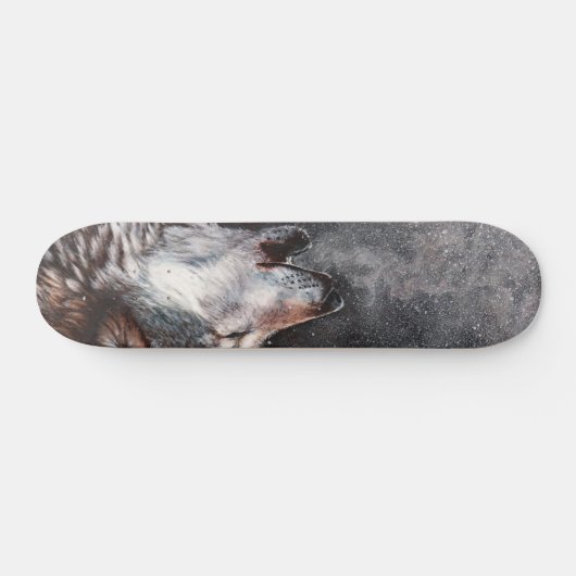 Drie Wolven Howling Persoonlijk Skateboard (Horizontaal)