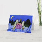 Drie Wolven in Sneeuw Kaart (Voorkant)