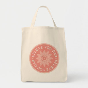 Drie woorden citaten ~Geloof je kunt~ Tote Bag