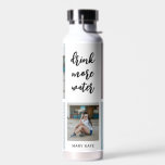 Drie woorden EDITABLE COLOR Water Flesje voor coll Waterfles<br><div class="desc">Bezoek onze winkel op www.berryberrysweet.com voor stijlvolle en moderne kantoorbenodigdheden en persoonlijke cadeaus.</div>
