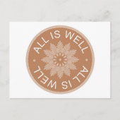 Drie Word-citaten ~All is goed ~Inspirerend Briefkaart (Voorkant)