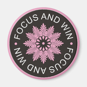 Drie Word-citaten ~Focus en Win ~motivatie Magneet