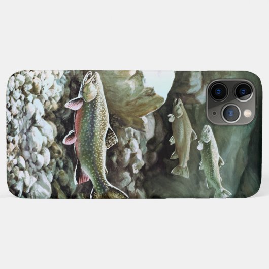 Drie zalmvissen zwemmen onder water Case-Mate iPhone case (Achterkant (horizontaal))