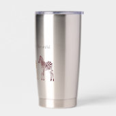 Drie Zebras Geïsoleerde Drinkbeker (Links)