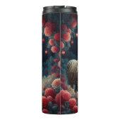 Drie zebra's in een Rozen tuin Thermosbeker (Achterkant)