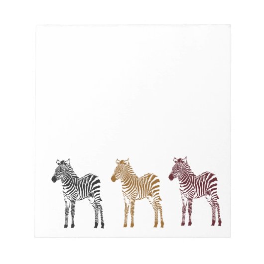 Drie Zebras Notitieblok (Voorkant)
