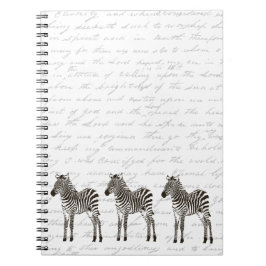 Drie Zebras Notitieboek