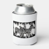 Drie zebra's schilderen blikjeskoeler (Blikje Voorkant)