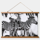 Drie zebra's schilderen hangend wandkleed (Voorkant)