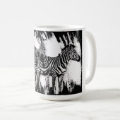 Drie zebra's schilderen koffiemok (Voorkant rechts)