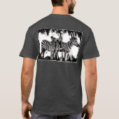 Drie zebra's schilderen t-shirt (Achterkant)
