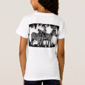 Drie zebra's schilderen t-shirt (Achterkant)