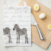 Drie Zebras Theedoek (Quarter Fold)