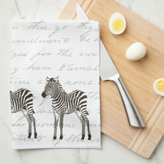 Drie Zebras Theedoek (Quarter Fold)