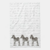 Drie Zebras Theedoek (Verticaal)