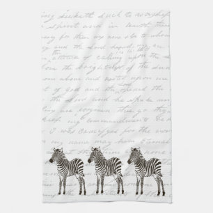 Drie Zebras Theedoek