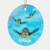 Drie Zee draaimolens Keramisch Ornament (Links)