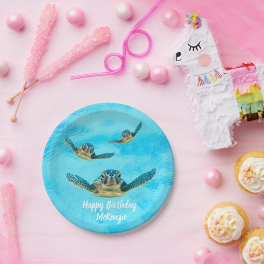 Drie Zee draaimolens Papieren Bordje (Feest)