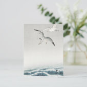 Drie zeegarens Schilderen door Ohara Koson Briefkaart (Staand voorkant)