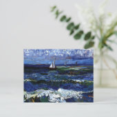 Drie zeilboten briefkaart (Staand voorkant)