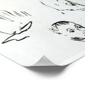 Drie zelfportretten en profielen poster (Hoek)