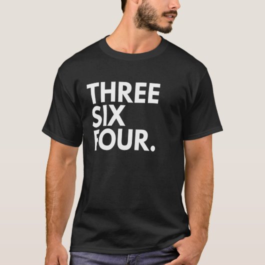 DRIE ZES VIER Area Code 364 Bowling Green KY Kent T-shirt (Voorkant)
