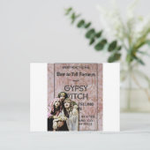 Drie zigeuners, veranderde kunst briefkaart (Staand voorkant)