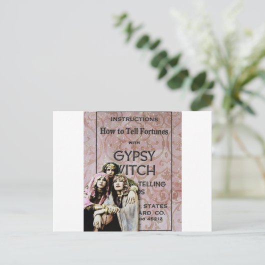 Drie zigeuners, veranderde kunst briefkaart (Staand voorkant)