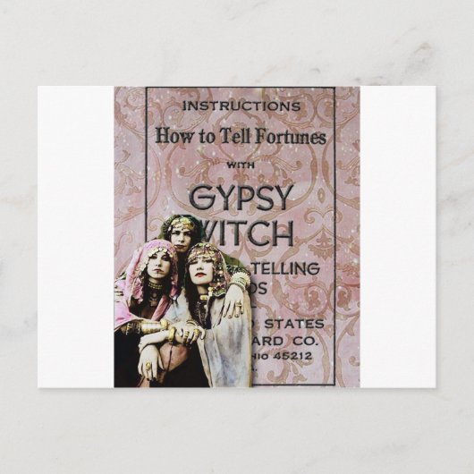 Drie zigeuners, veranderde kunst briefkaart (Voorkant)