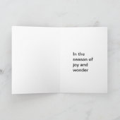 Drie zijn een magisch aantal voor Kerstman Feestdagen Kaart (Binnen)