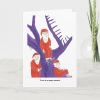 Drie zijn een magisch aantal voor Kerstman